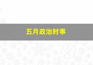 五月政治时事