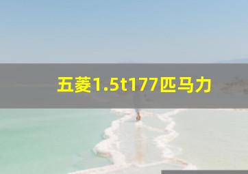 五菱1.5t177匹马力