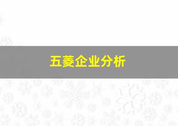 五菱企业分析