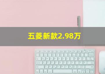 五菱新款2.98万