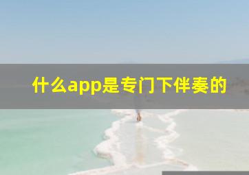 什么app是专门下伴奏的