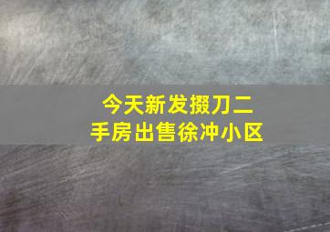 今天新发掇刀二手房出售徐冲小区