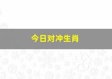 今日对冲生肖