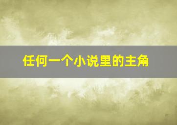 任何一个小说里的主角