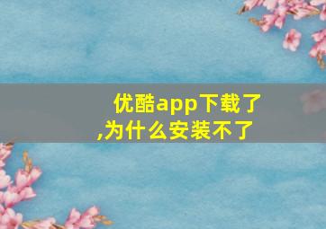 优酷app下载了,为什么安装不了