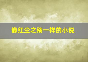 像红尘之殇一样的小说