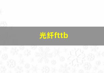 光纤fttb