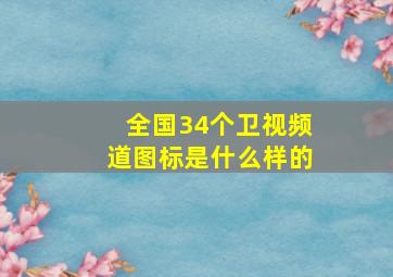 全国34个卫视频道图标是什么样的