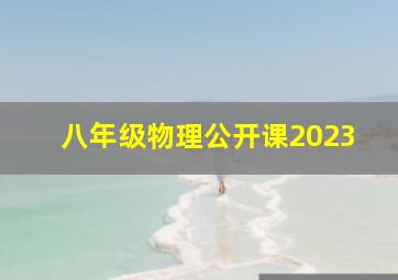 八年级物理公开课2023