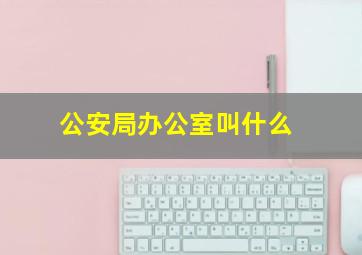 公安局办公室叫什么