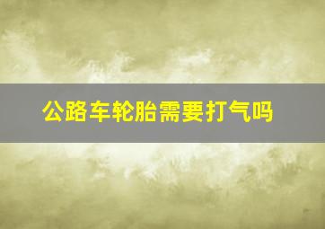 公路车轮胎需要打气吗