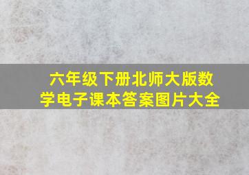 六年级下册北师大版数学电子课本答案图片大全