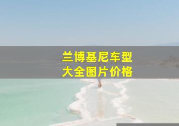 兰博基尼车型大全图片价格