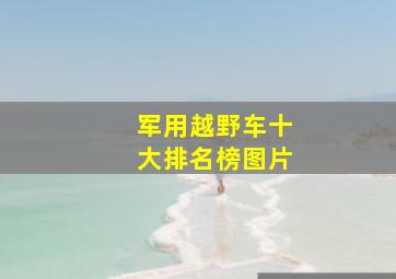 军用越野车十大排名榜图片