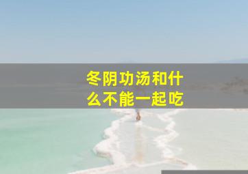 冬阴功汤和什么不能一起吃