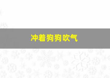 冲着狗狗吹气