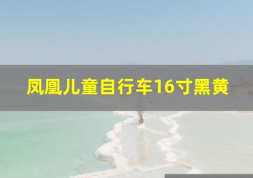 凤凰儿童自行车16寸黑黄