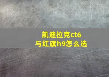 凯迪拉克ct6与红旗h9怎么选