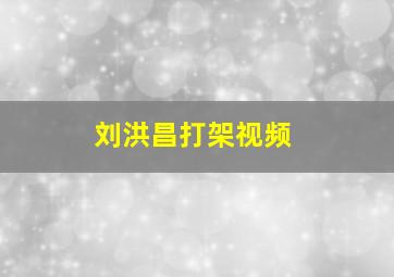 刘洪昌打架视频