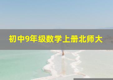 初中9年级数学上册北师大