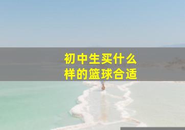 初中生买什么样的篮球合适