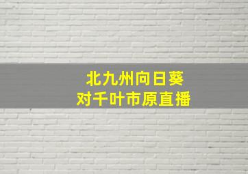 北九州向日葵对千叶市原直播