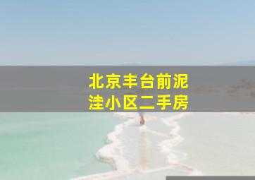 北京丰台前泥洼小区二手房