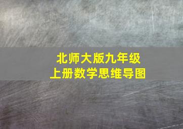 北师大版九年级上册数学思维导图