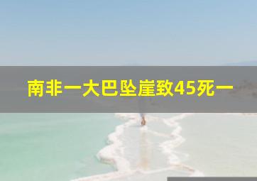 南非一大巴坠崖致45死一