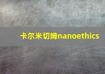 卡尔米切姆nanoethics