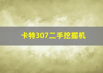 卡特307二手挖掘机