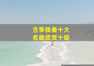 古筝独奏十大名曲欣赏十级