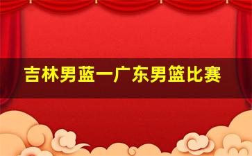 吉林男蓝一广东男篮比赛