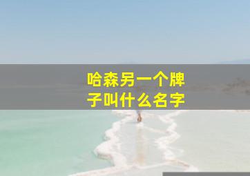 哈森另一个牌子叫什么名字