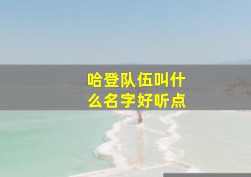 哈登队伍叫什么名字好听点