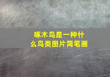 啄木鸟是一种什么鸟类图片简笔画