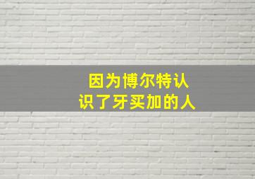 因为博尔特认识了牙买加的人