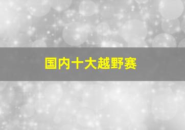 国内十大越野赛