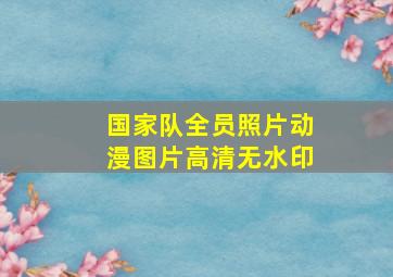 国家队全员照片动漫图片高清无水印