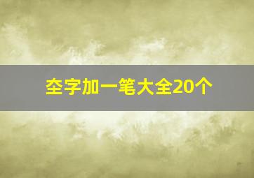 圶字加一笔大全20个