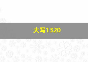 大写1320