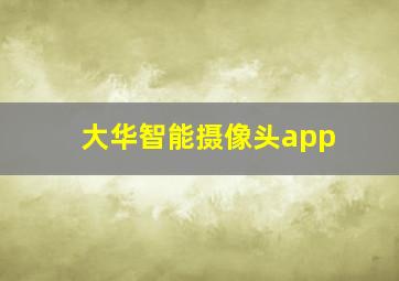 大华智能摄像头app