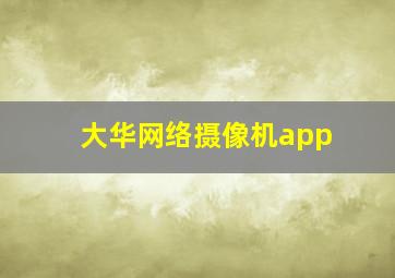 大华网络摄像机app