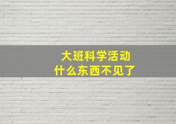 大班科学活动什么东西不见了