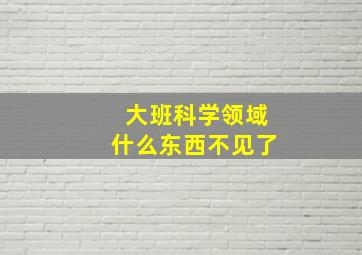 大班科学领域什么东西不见了