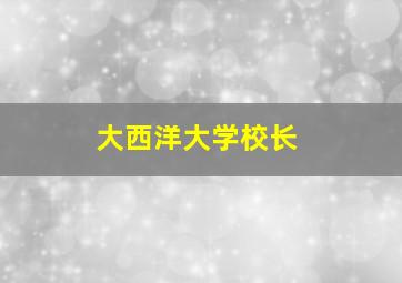 大西洋大学校长