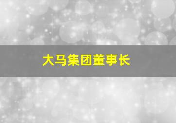 大马集团董事长