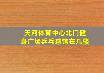 天河体育中心北门健身广场乒乓球馆在几楼