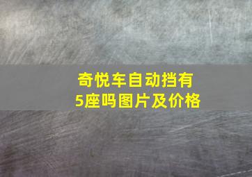 奇悦车自动挡有5座吗图片及价格