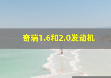 奇瑞1.6和2.0发动机